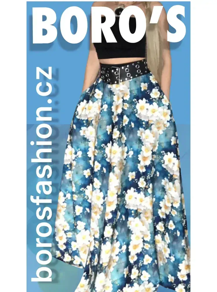 Dlouhá letní sukně BOROS SK-L-FLWB1